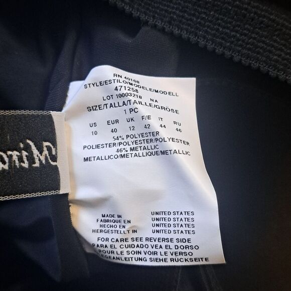 Miraclesuit Leopard Print With Metallic Detail Summer Top Size 10 Black/Gold NWT - Picture 5 of 14